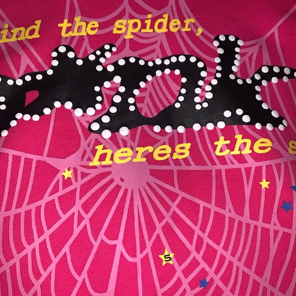 Pink Sp5der hoodie size M - Picture 2 of 6